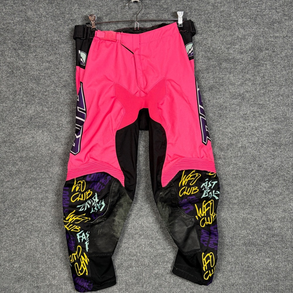 Thor Size 32 Dirt Bike Pants Pink Black Pulse Fast Boyz Motocross Riding